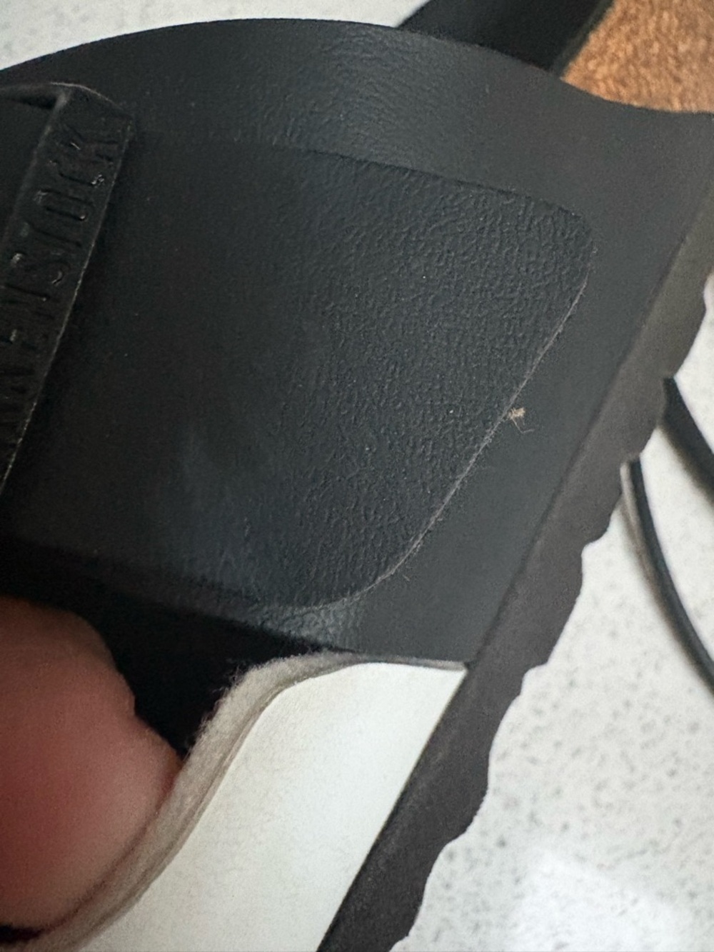 Birkenstock Two-Tone Black and White Arizona Sandals - Picture 6 of 9